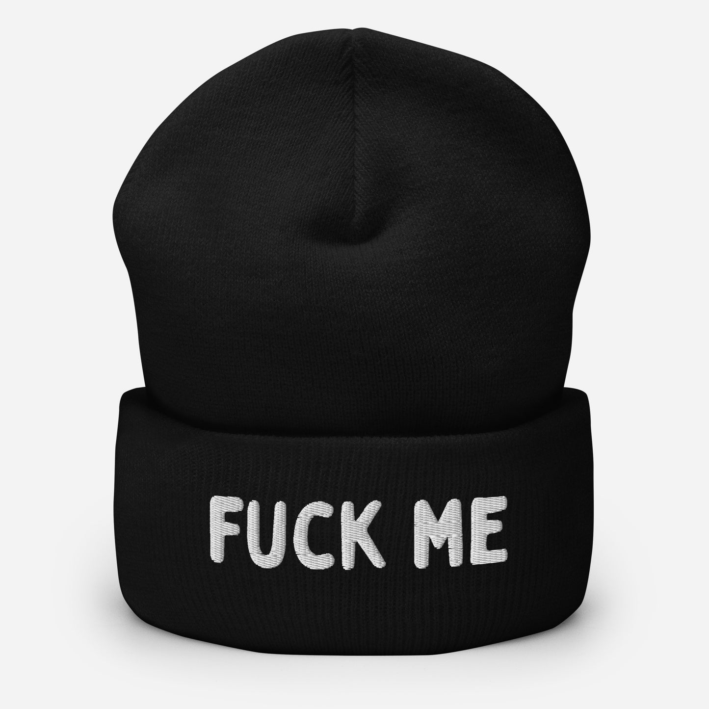 Black beanie with "Fuck Me" text - Christmas gift idea