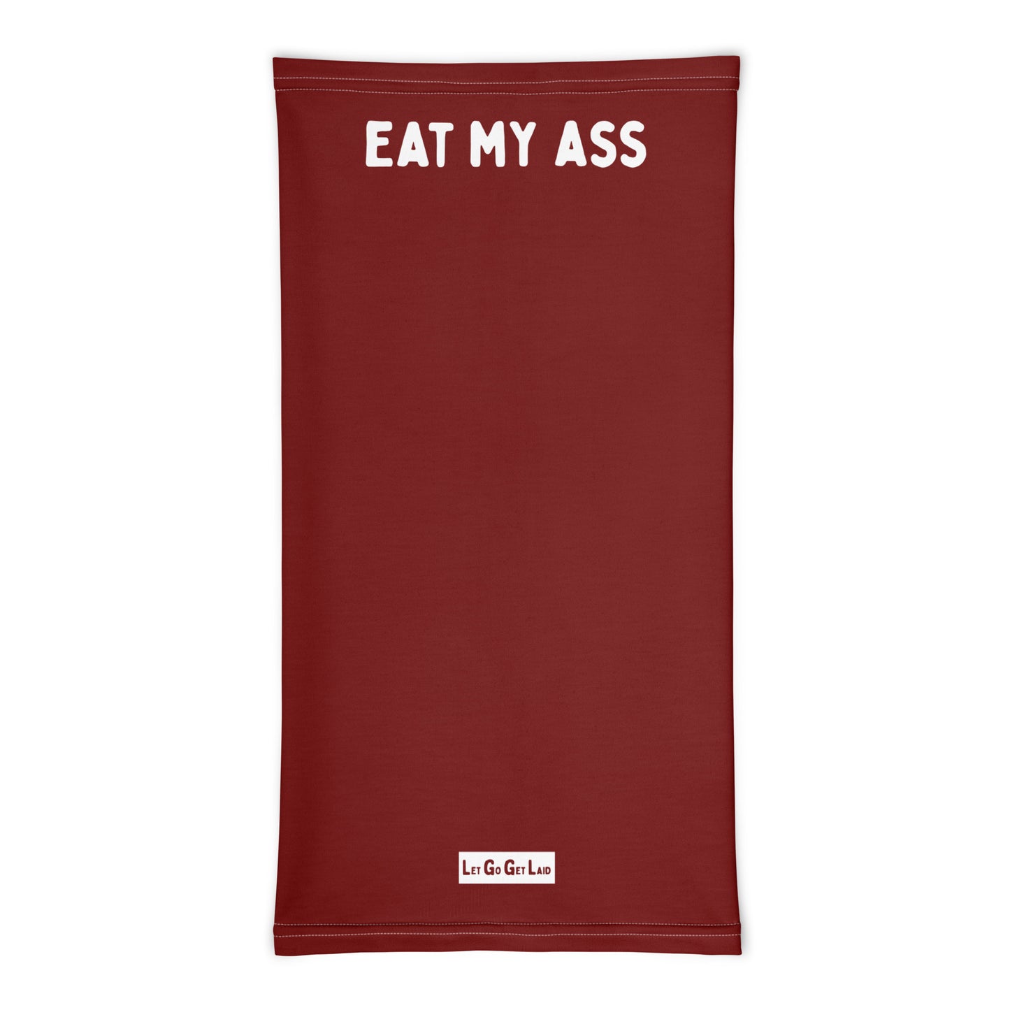 LGBTQ "Eat my ass" neck gaiter for anon dl fun
