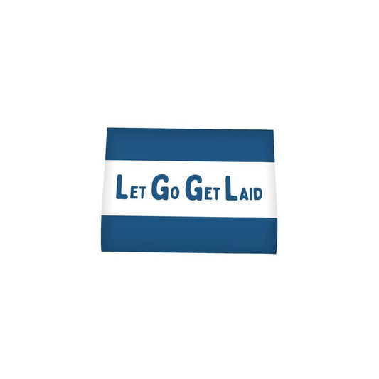 Gay Kinky Gifts at LetGoGetLaid: blue label with LetGoGetLaid logo.