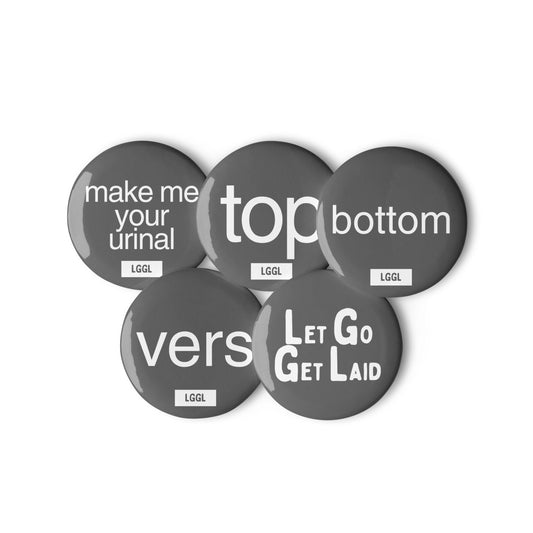 Gay pride pissing accessories - pin badges