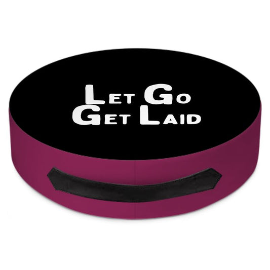 LetGoGetLaid cuckolding zone accessories - a premium handmade portable cuck chair with a leather handle