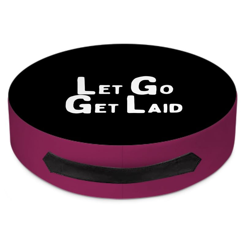 LetGoGetLaid cuckolding zone accessories - a premium handmade portable cuck chair with a leather handle