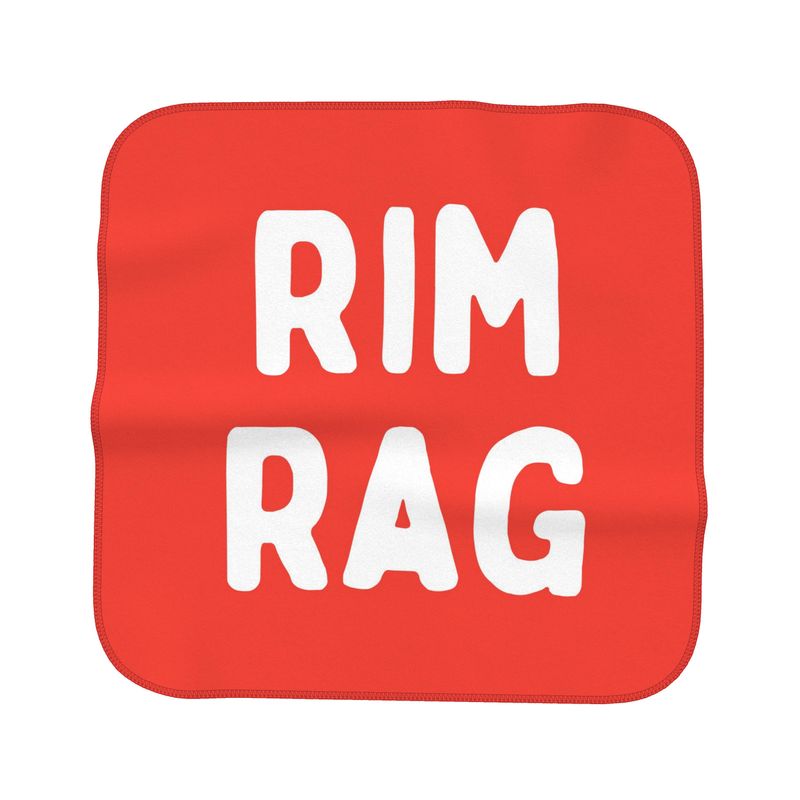 LetGoGetLaid Rimming Accessories: Rimming Aftercare Microfibre Towel with "RIM RAG" text
