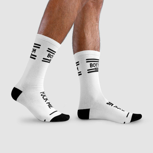 Gay bottom "Fck me" socks