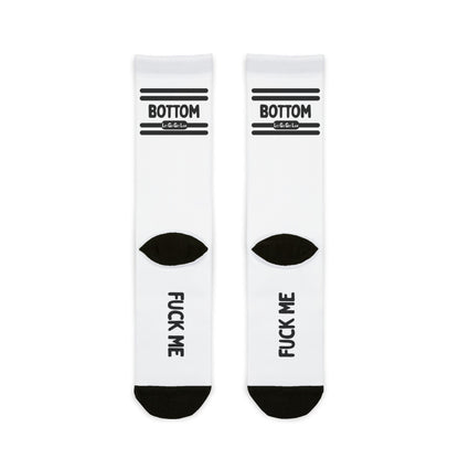 BOTTOM - FUCK ME Socks - Gay Kink Socks for Bottoms