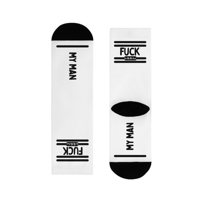 Fetish white socks for cuckold men
