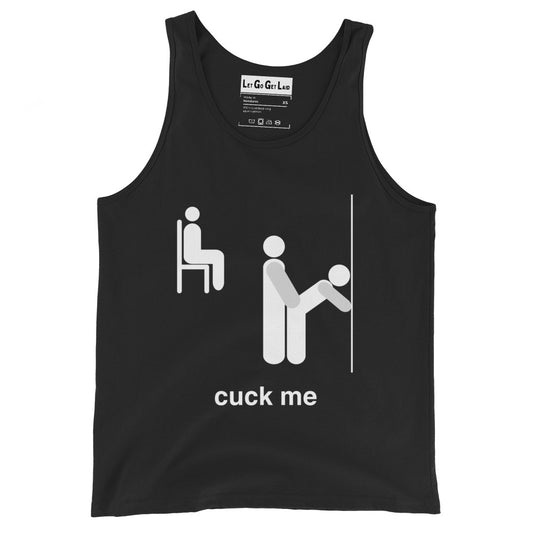 Cuck me tank top for cuckolds from LGGL