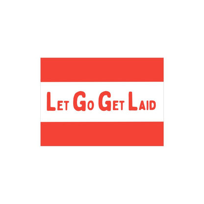 Kinky accessories - Let Go Get Laid logo attached to the main fetish item