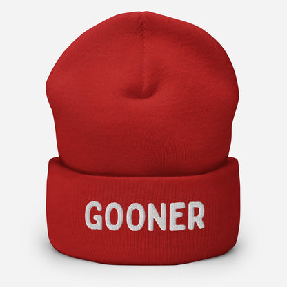 LetGoGetLaid Christmas gift - beanie with text "GOONER"