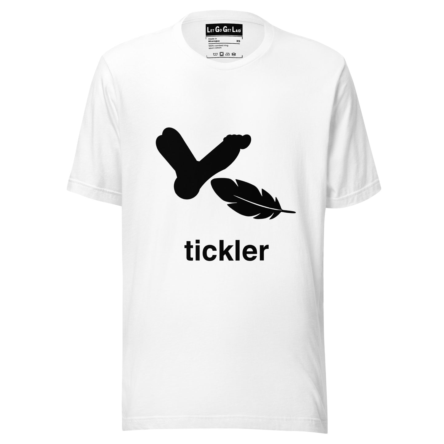 LetGoGetLaid Tickling : Tickler T-shirt. Only at www.letgogetlaid.com