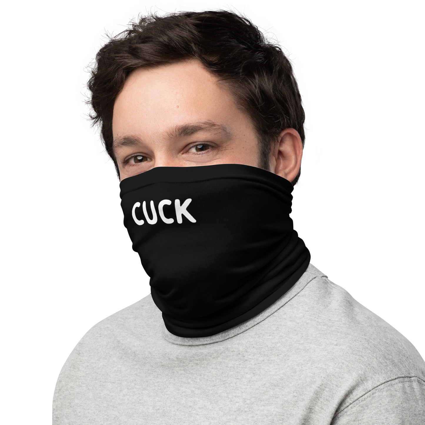 Face Cover - "Cuck" - Red, Black