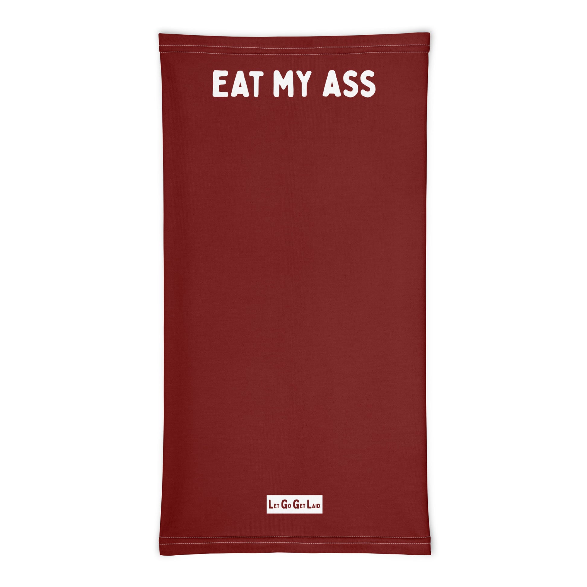 LGBTQ "Eat my ass" neck gaiter for anon dl fun