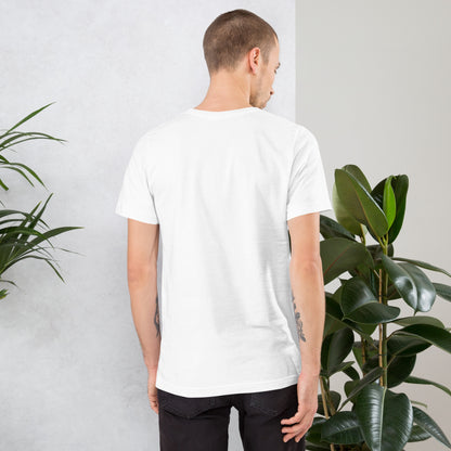 Gay male model wearing a horny tshirt