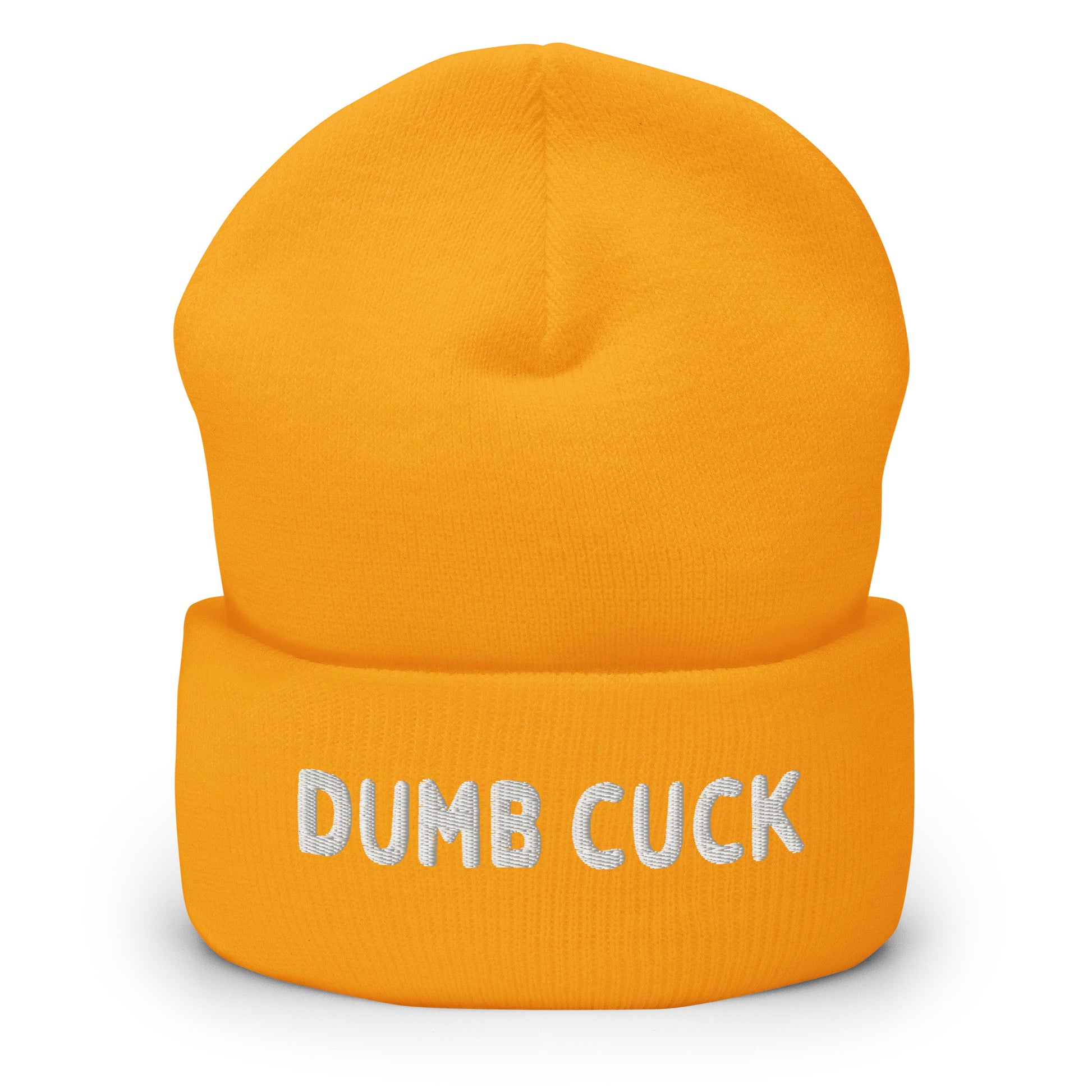 LetGoGetLaid kinky beanie with "Dumb Cuck" text - only at www.letgogetlaid.com