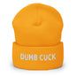 LetGoGetLaid kinky beanie with "Dumb Cuck" text - only at www.letgogetlaid.com