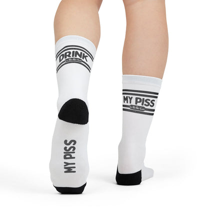 LetGoGetLaid "Drink My Piss" Socks for Watersports Play and Piss Pigs