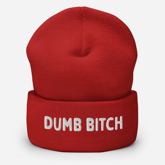 LetGoGetLaid "Dumb Bitch" beanie - kinky fetish accessories available at www.letgogetlaid.com