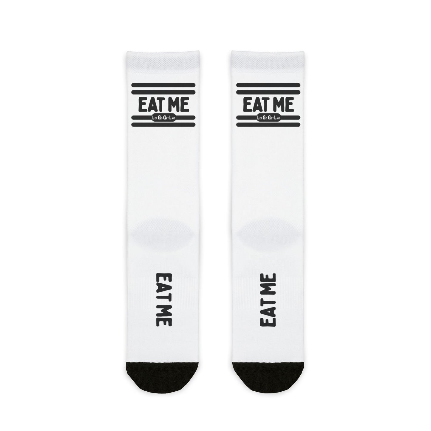 EAT ME socks gay fetish gear - cruising and darkroom rimming socks by LetGoGetLaid