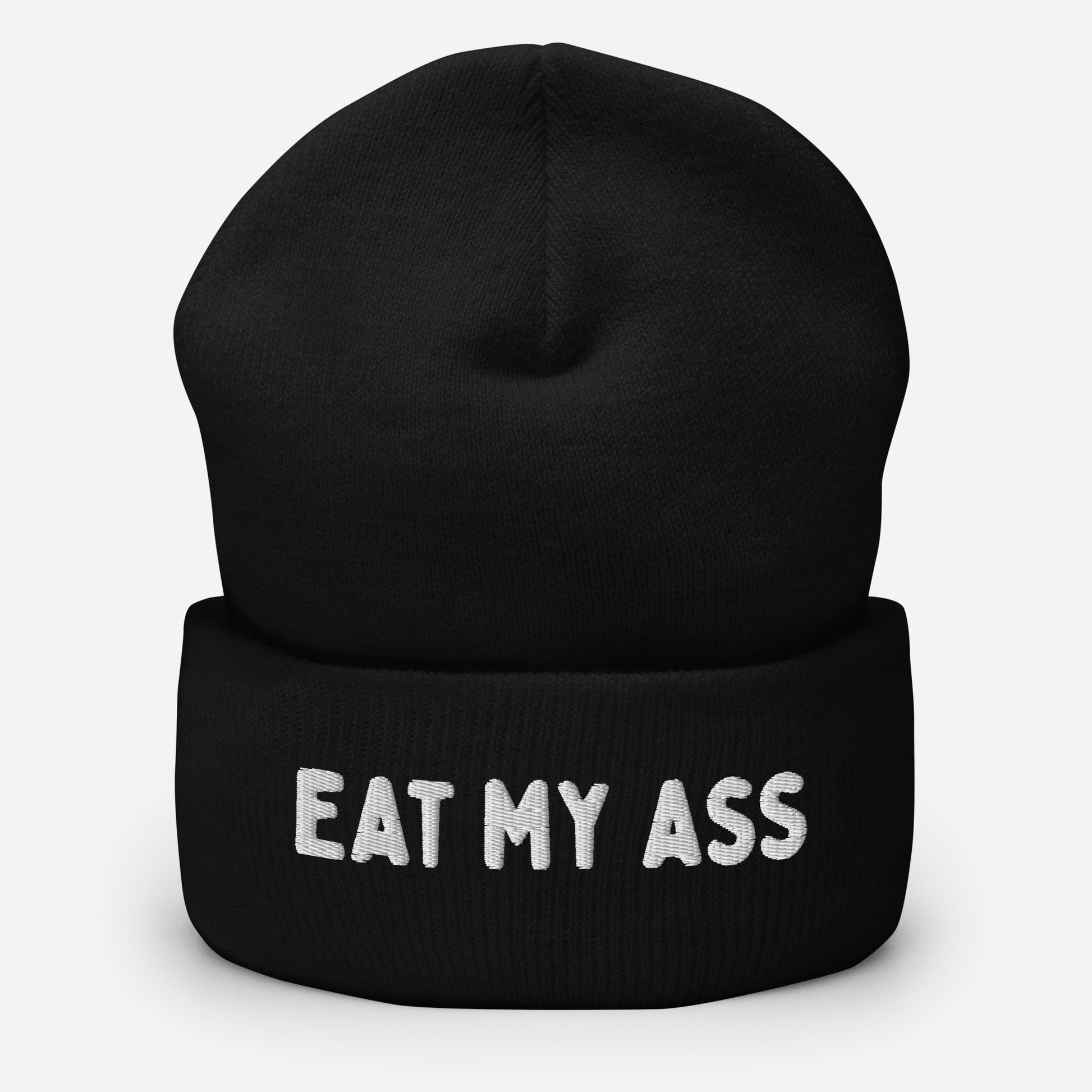 Rimming accessories - beanie with "EAT MY ASS" text for the gay community