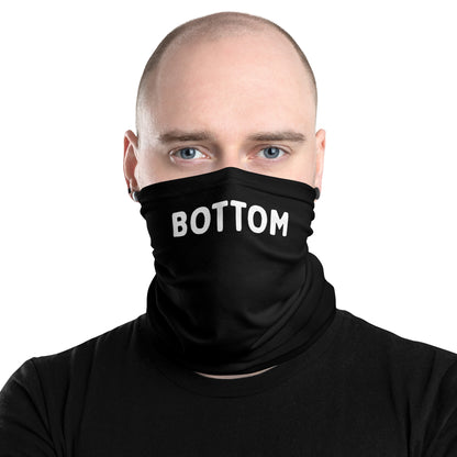 Face cover with "Bottom" text for anonymous play