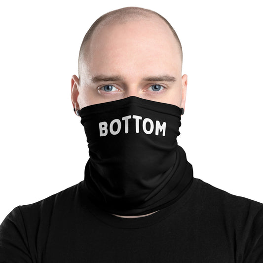 Face cover with "Bottom" text for anonymous play