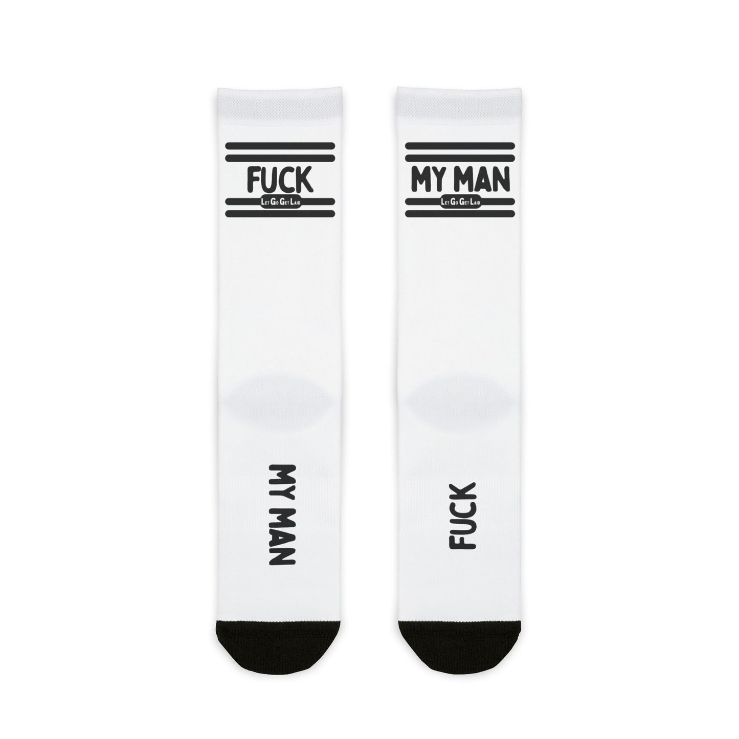 FUCK MY MAN gay cuckold socks - cuckolding kink gear by LetGoGetLaid