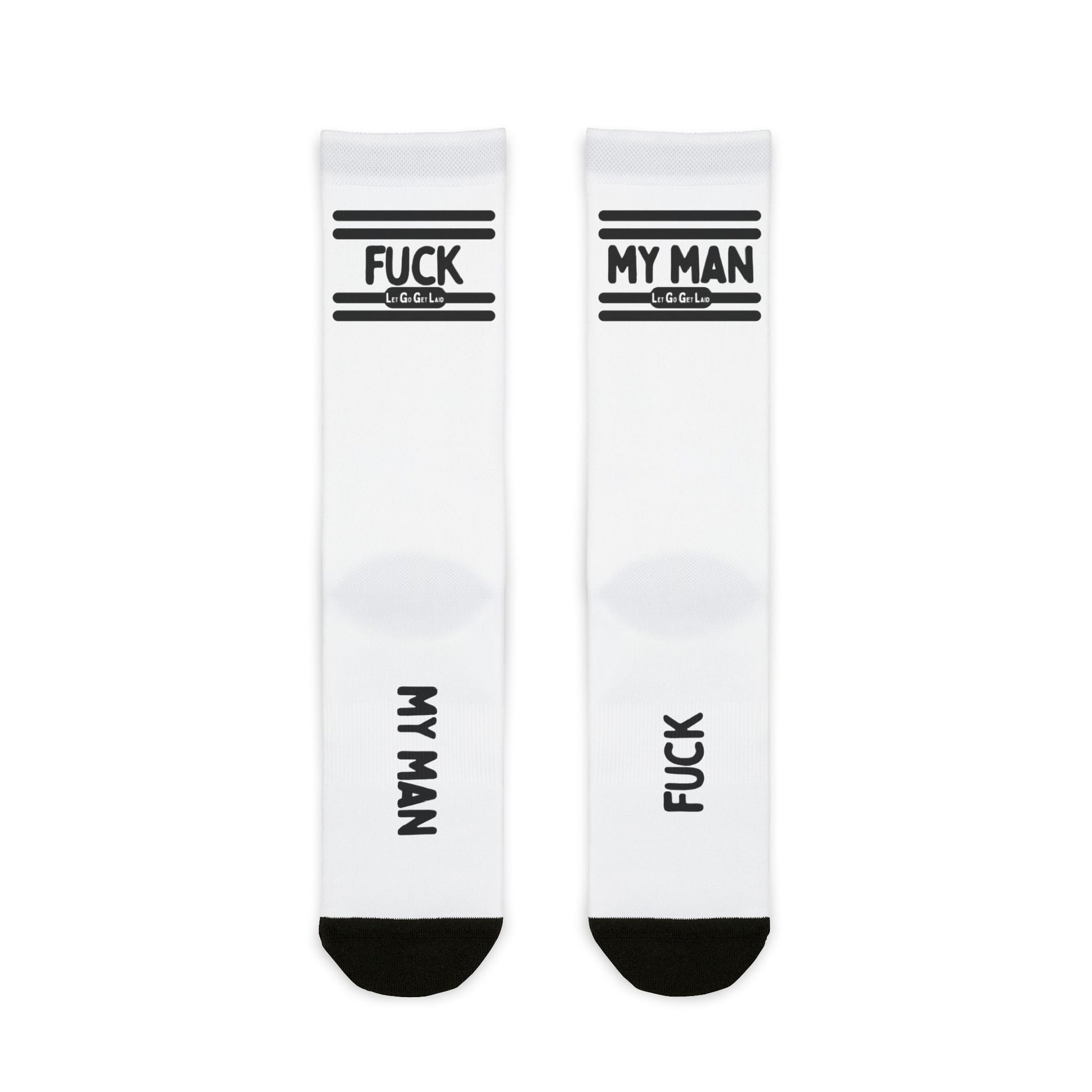 FUCK MY MAN gay cuckold socks - cuckolding kink gear by LetGoGetLaid