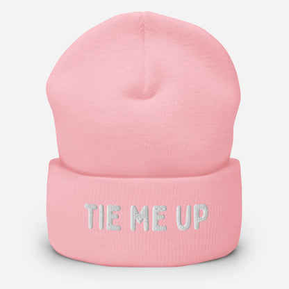 Bondage and BDSM accessories - beanie with "Tie Me Up" Text
