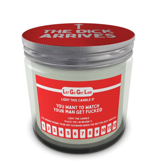 Erotic gay cuckold kinky candle with arrow and countdown
