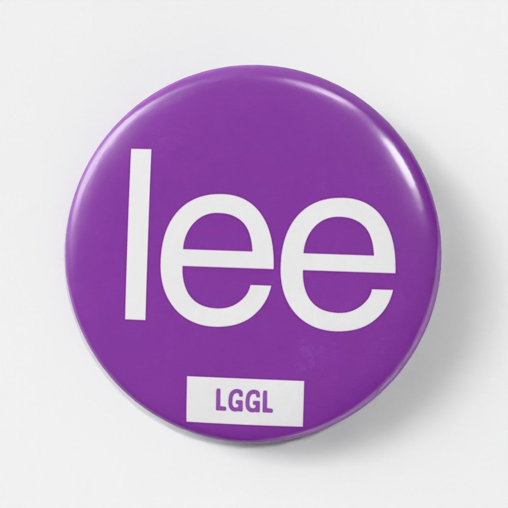 "Lee" ticklee pin badge for gay feet tickling fetish - gay kink accessories, 56mm