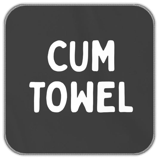 Black small microfibre gay hookup aftercare towel