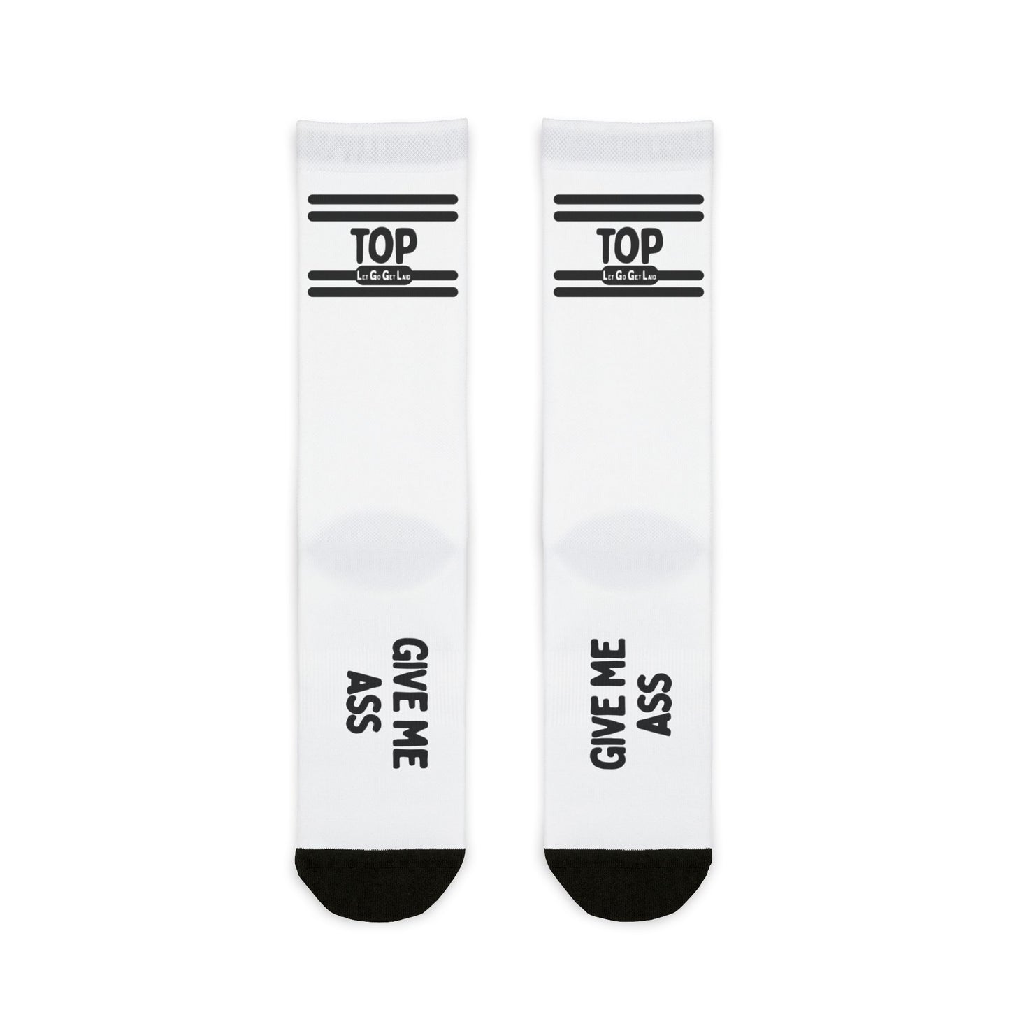 TOP and GIVE ME ASS gay kink socks - fetish socks for gay tops