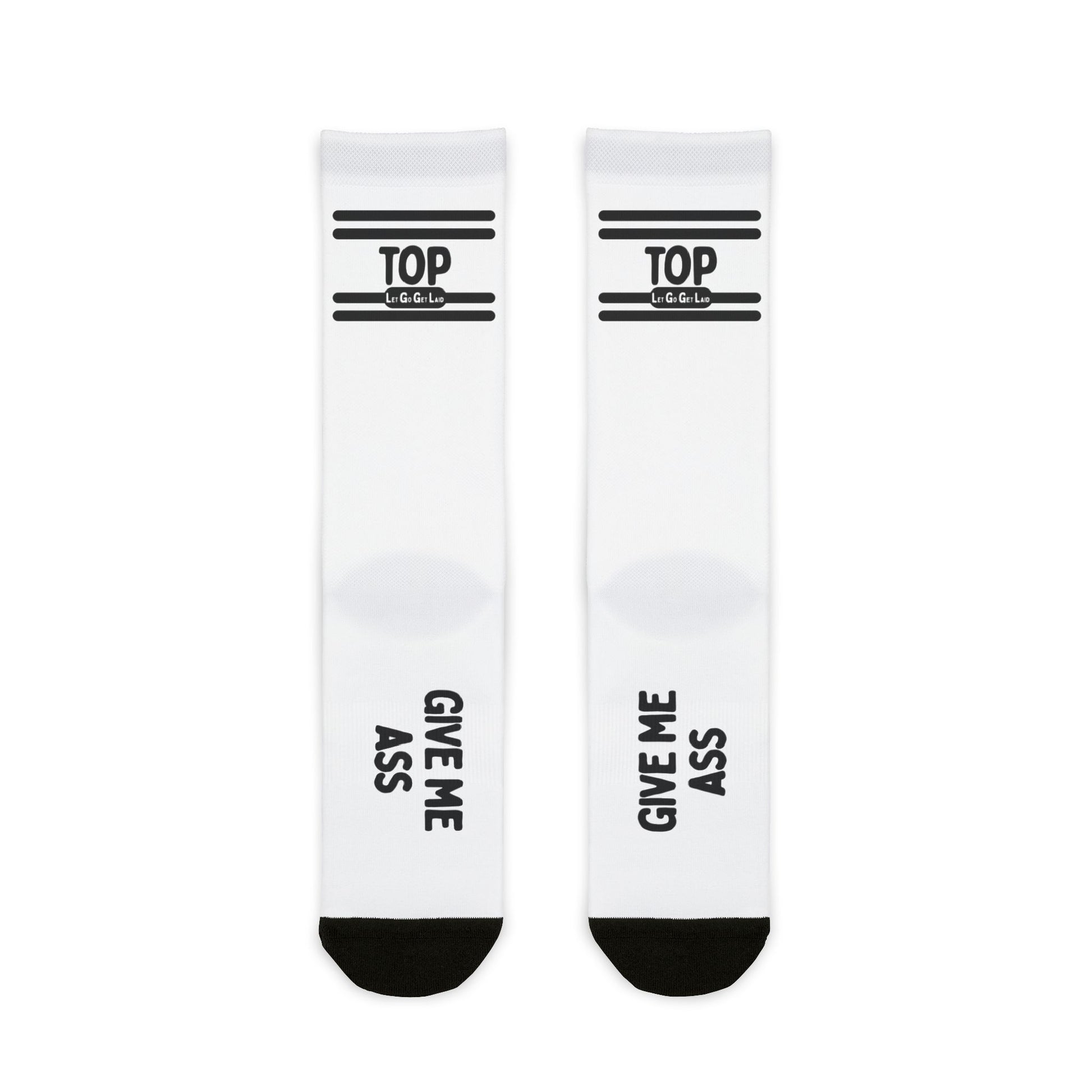 TOP and GIVE ME ASS gay kink socks - fetish socks for gay tops