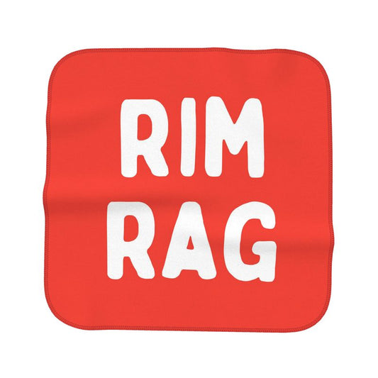 Gifts for Gay Men: Kinky Rimming Aftercare Towel with "RIM RAG" text