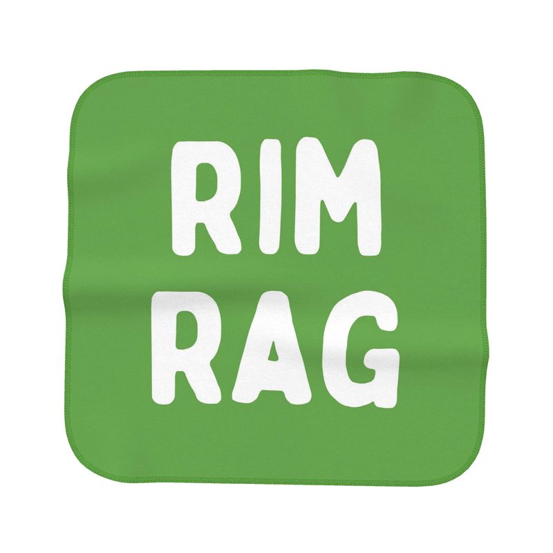 Kinky Gifts for the Gay Community: green microfibre towel with text "RIM RAG"