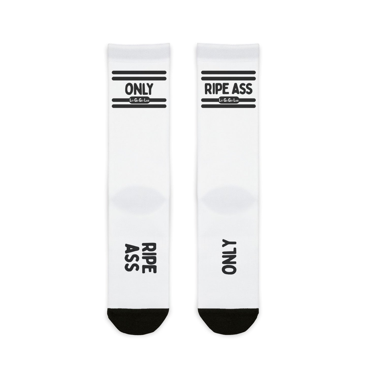 RIPE ASS ONLY gay rimming socks - ripe ass fetish crew socks for men