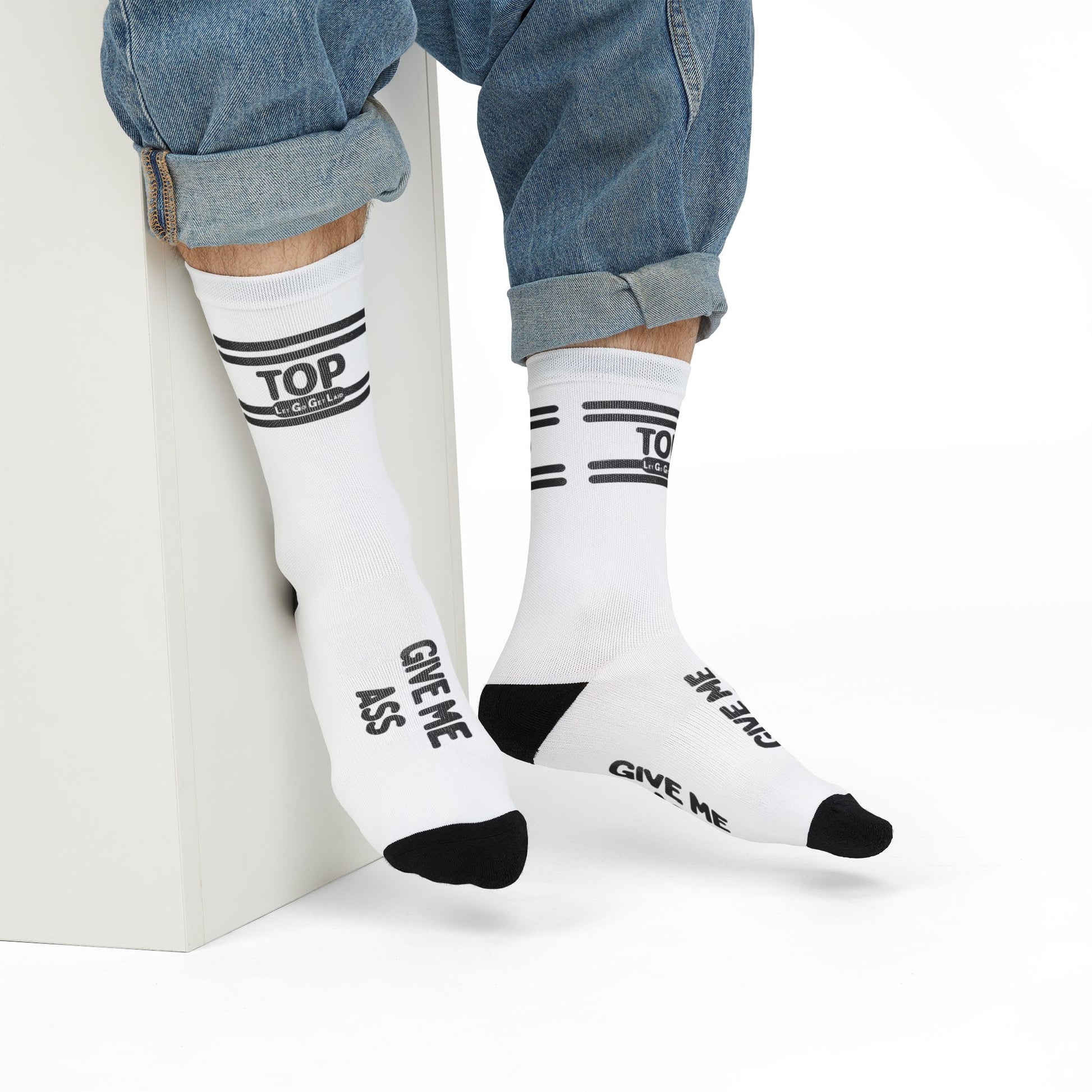 TOP socks for gay men - GIVE ME ASS fetish socks for cruising