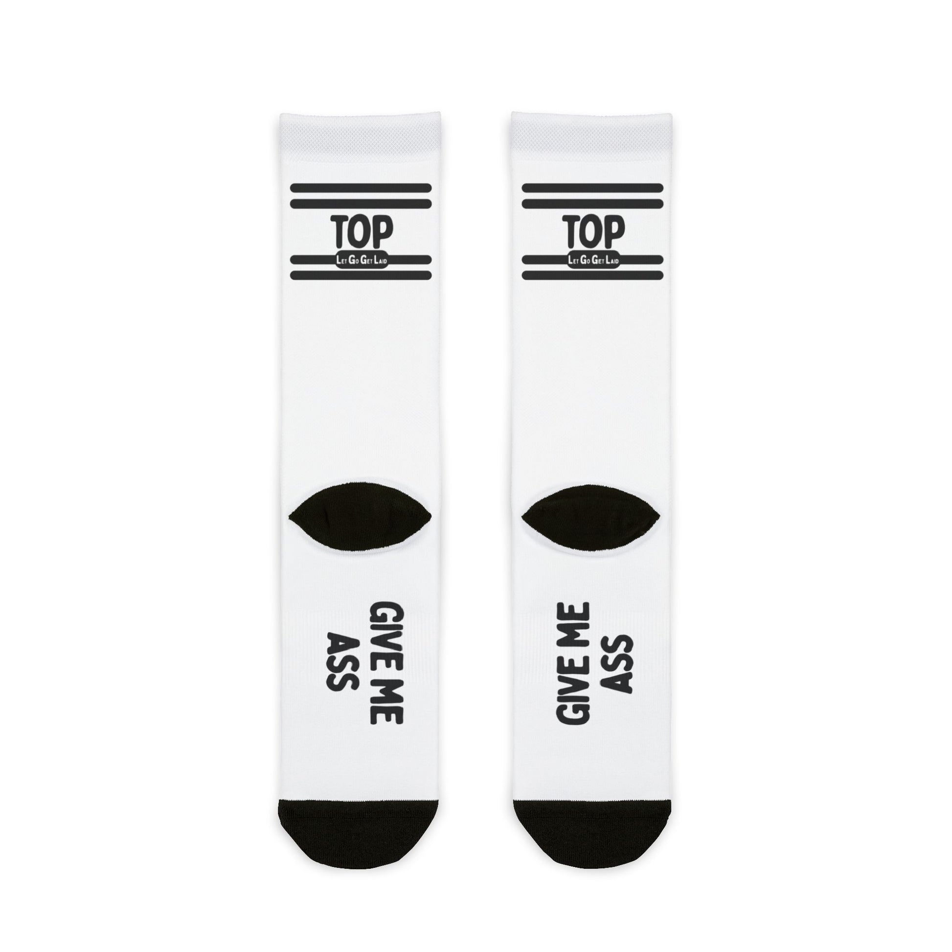 Gay top kink socks - TOP GIVE ME ASS design by LetGoGetLaid