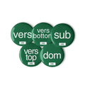 Gay vers fetish pin badge collection - full versatile kink badge set by LetGoGetLaid