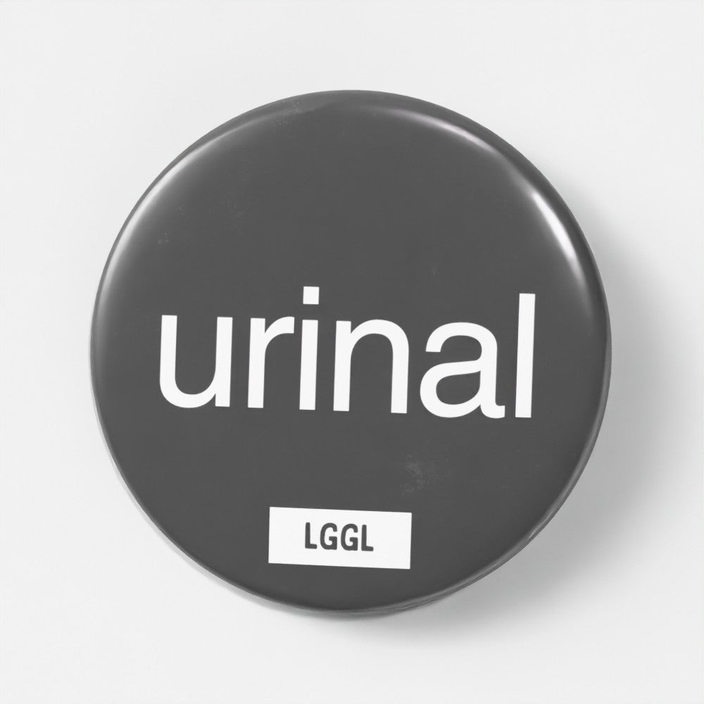 "Urinal" watersports pin badge - urinal fetish kink signal for sex clubs