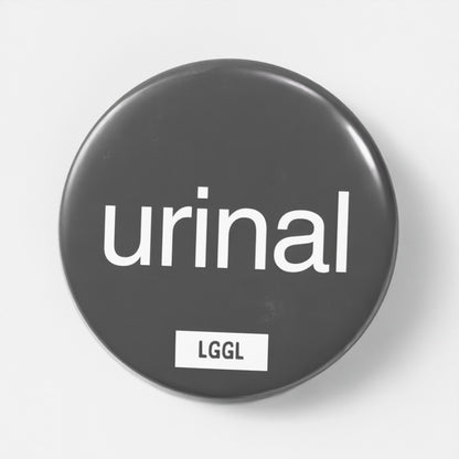 "Urinal" watersports pin badge - urinal fetish kink signal for sex clubs