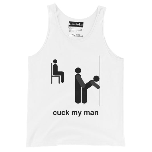Gay cuck filthy tank top for kinky cuckolds