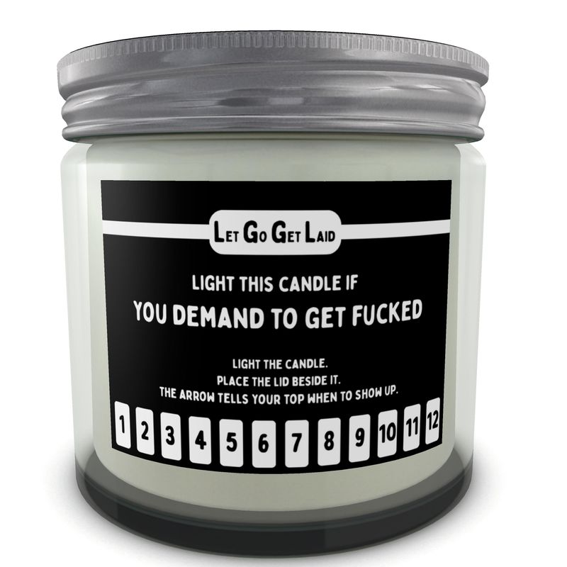 Gay pride accessory - erotic countdown candle with lid from LGGL
