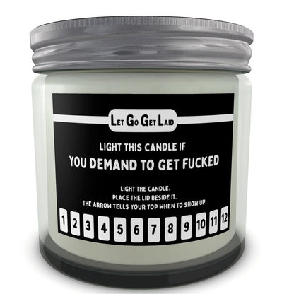 Gay pride accessory - erotic countdown candle with lid from LGGL