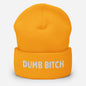 Let Go Get Laid Christmas gifts - beanie with "Dumb Bitch" text available at www.letgogetlaid.com