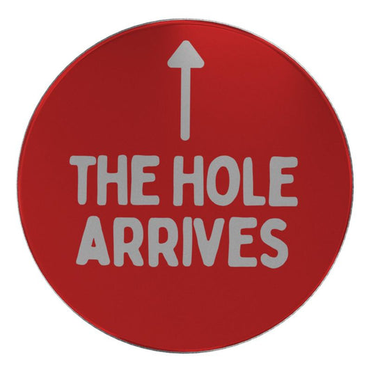 Red round metal lid for erotic candle with play countdown from LGGL