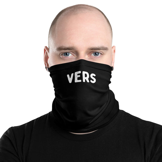 DL anon play accessories - "Vers" text on a face cover