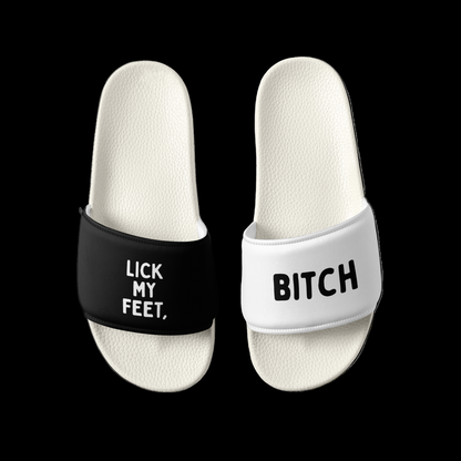 LICK MY FEET, Bitch - Slides - Feet & Socks Worship Accessories