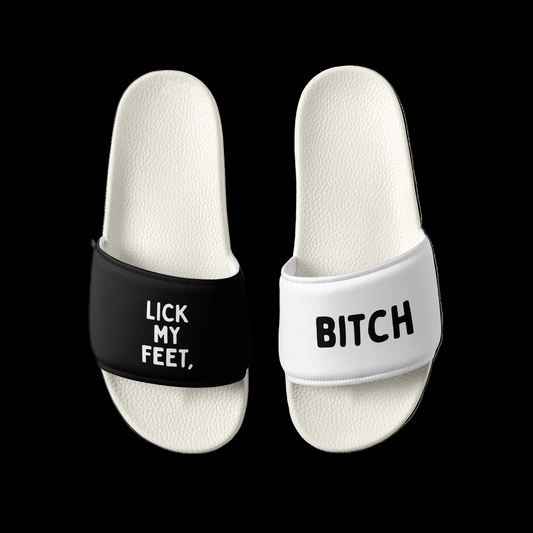 LICK MY FEET, Bitch - Slides - Feet & Socks Worship Accessories