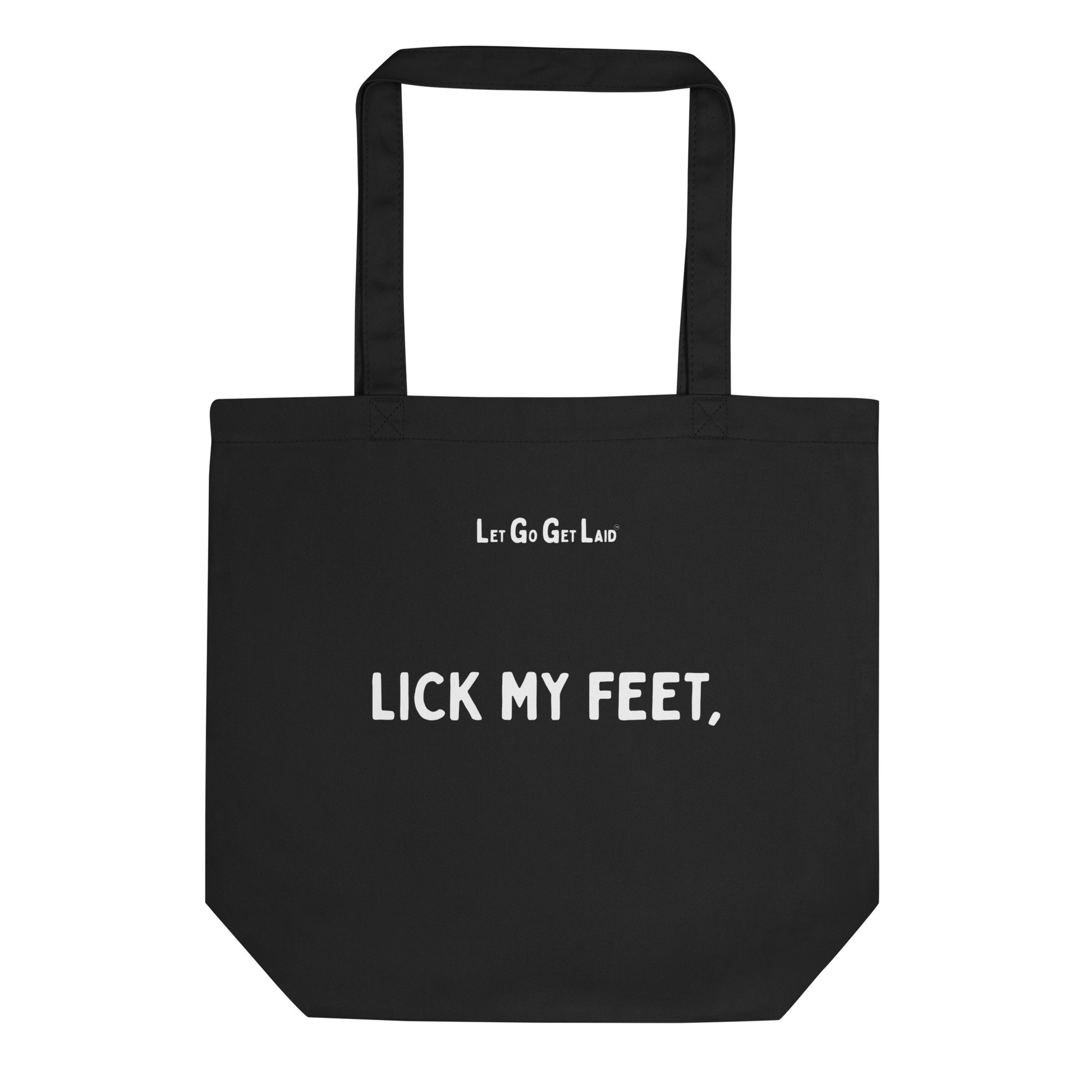 Premium LetGoGetLaid feet fetish collection- tote bag for self-expression and desire.